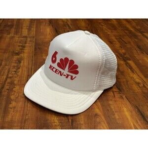 Vintage KCEN-TV NBC Channel 6 Texas Cap Foam Front Mesh SnapBack Trucker Hat